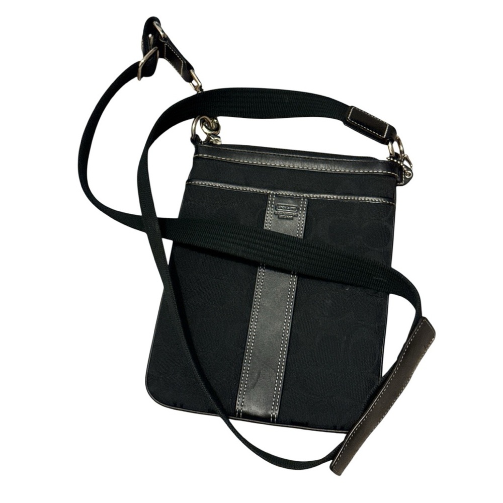 Coach Black signature C pattern crossbody-6016